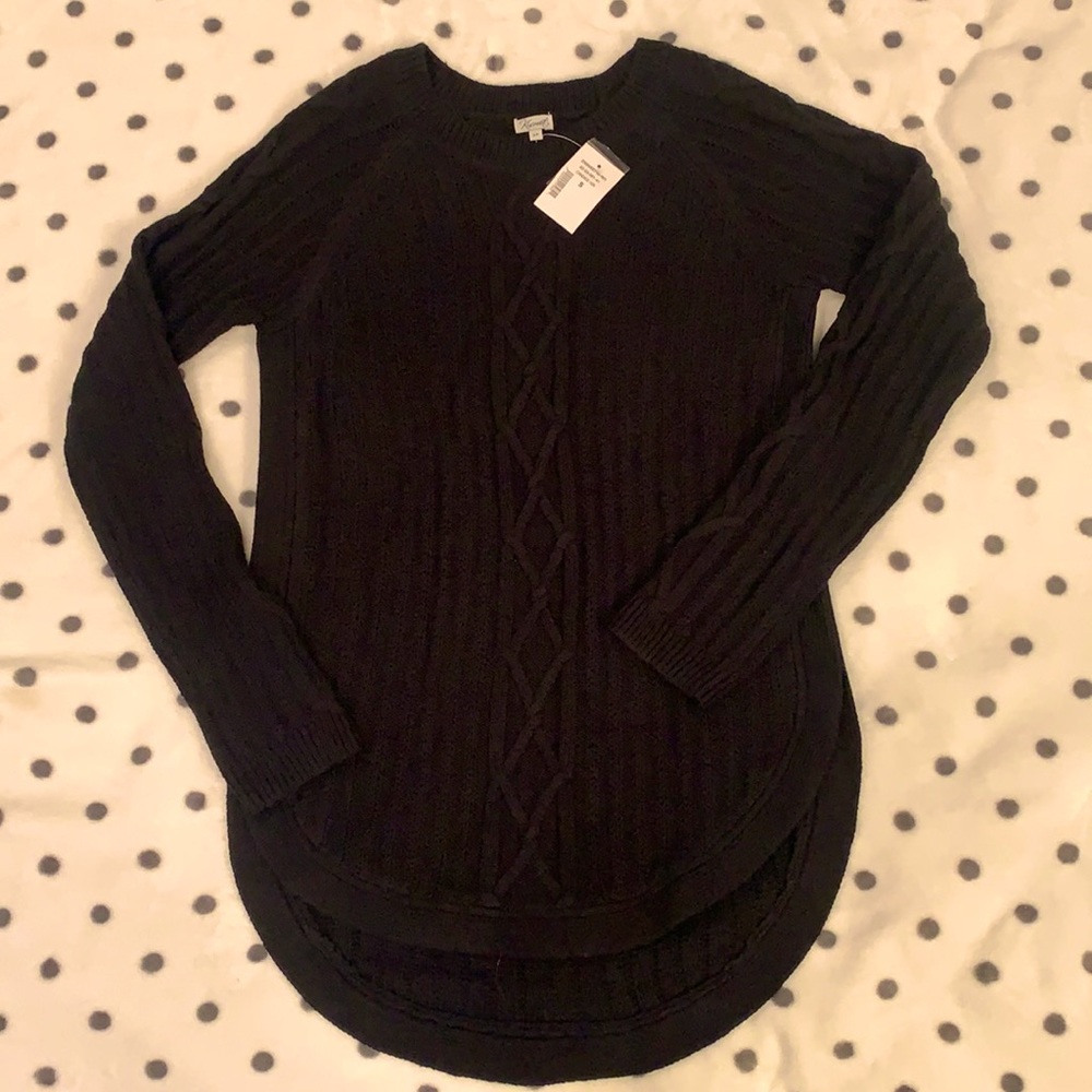NWT Gorgeous Black Long Sweater - Picture 1 of 8